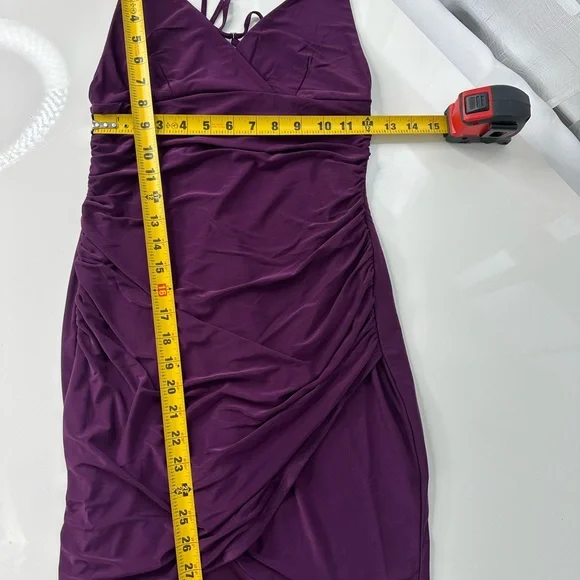 FOREVER 21 dress PLUM PURPLE sleeveless small party dress WOMENS APPAREL new S - Picture 9 of 12